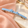 Sky Twin-Star Hair Clip — AI-generated styling illustration